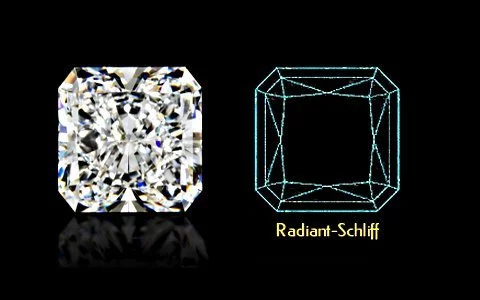 Radiant-Schliff mit Schema - klein
