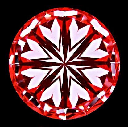 Mittlere Qualitaet der Herzen und fragwürdig - häufig als Hearts and Arrows anzufinden Mittlere Qualität der Herzen und kann nicht als Hearts and Arrows anerkannt werden