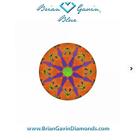 ASET-Scope-Brian Gavin Signature Rund Blue (Medium), 1.123 Karat H VS1, Ideal Cut