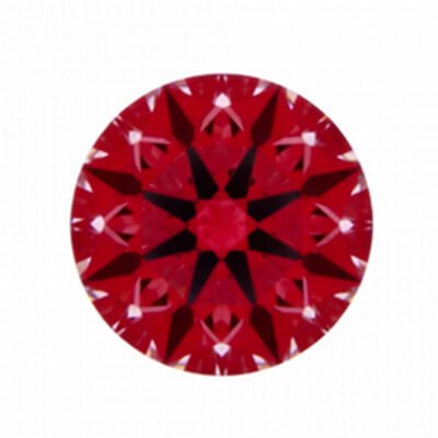 Ideal-Scope-Abbildung: Diamant mit 0,267 Karat Ideal-Scope-Abbildung: Diamant mit 0,267 Karat Farbe E und VS1G und der Reinheit VS1