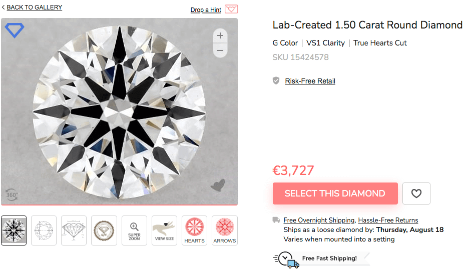 Den besten Diamant Verlobungsring kaufen unter den künstlichen Diamanten